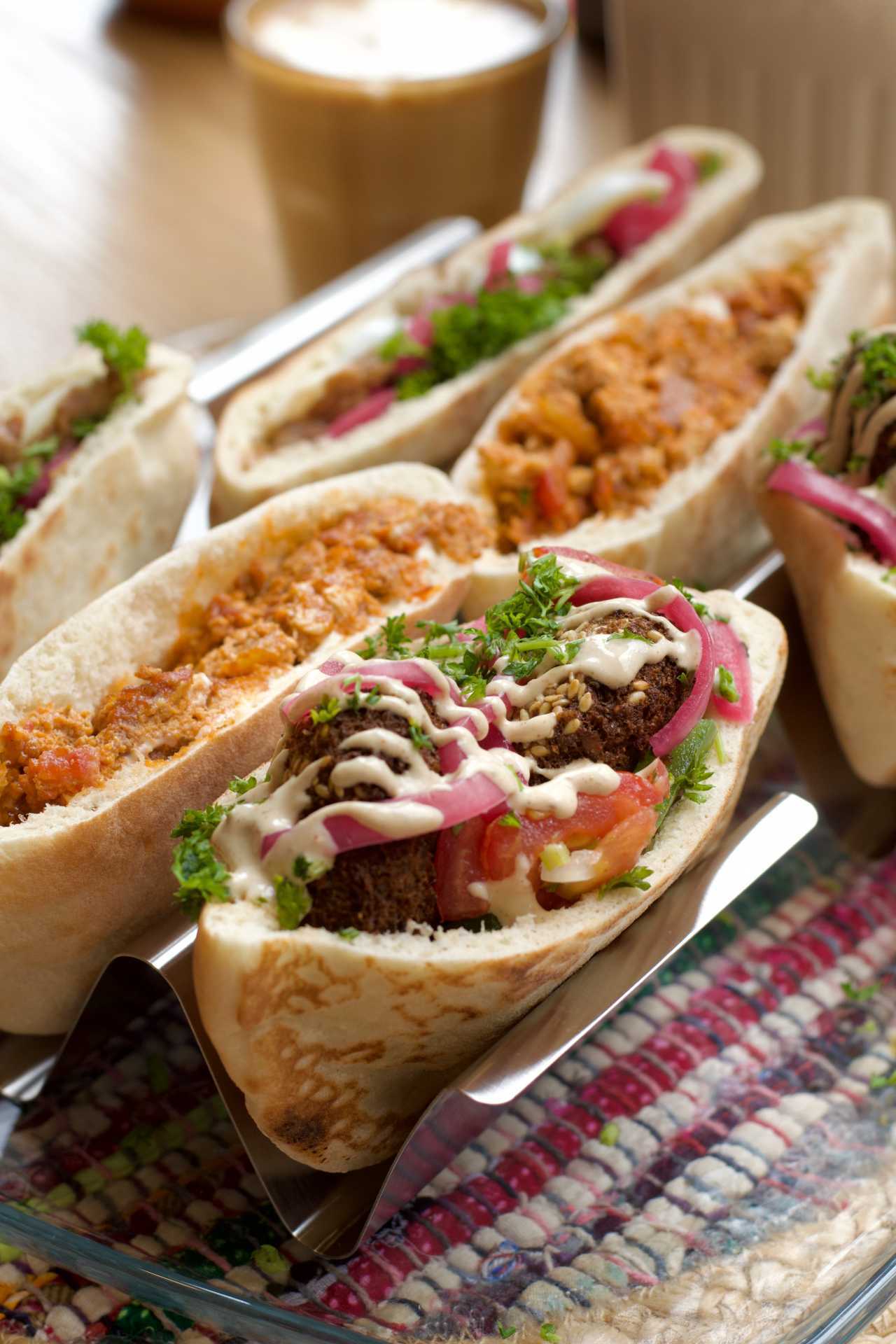 The best cafes in Toronto | A falafel sandwich at Maha's Cafe