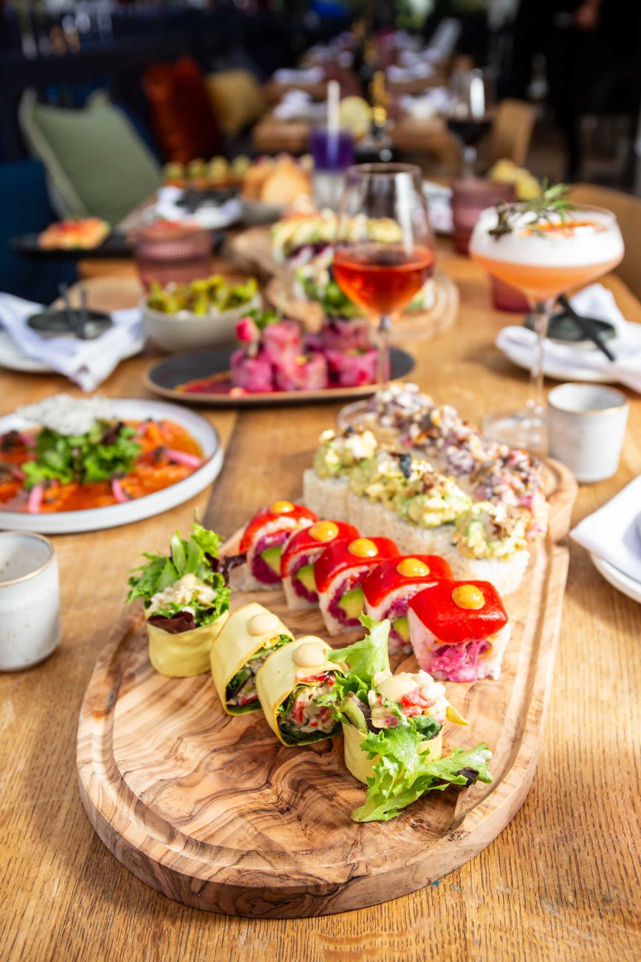 New restaurants Toronto | An assortment of vegan sushi at Sushi Momo