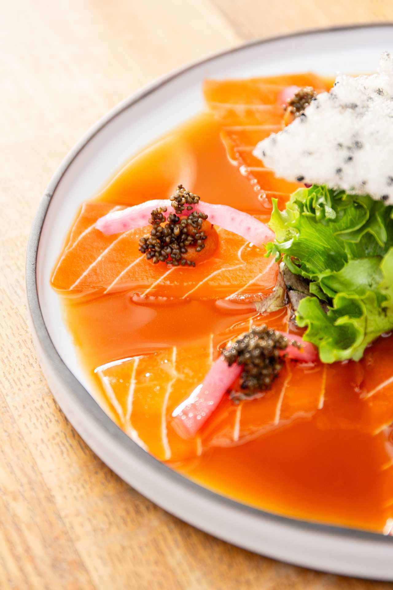 New restaurants Toronto | Vegan salmon at Sushi Momo