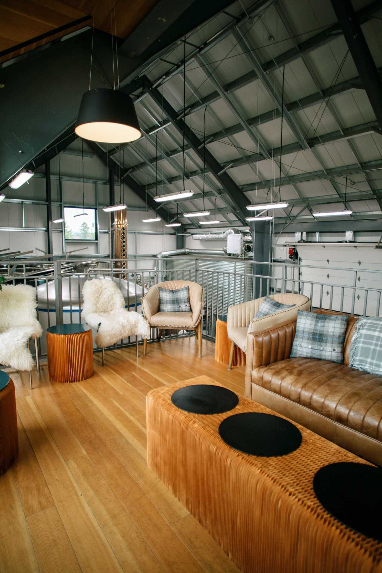Ontario cider | Seating inside Spy Cider House and Distillery in Clarksburg, Ontario Ontario cider | Seating inside Spy Cider House and Distillery in Clarksburg, Ontario