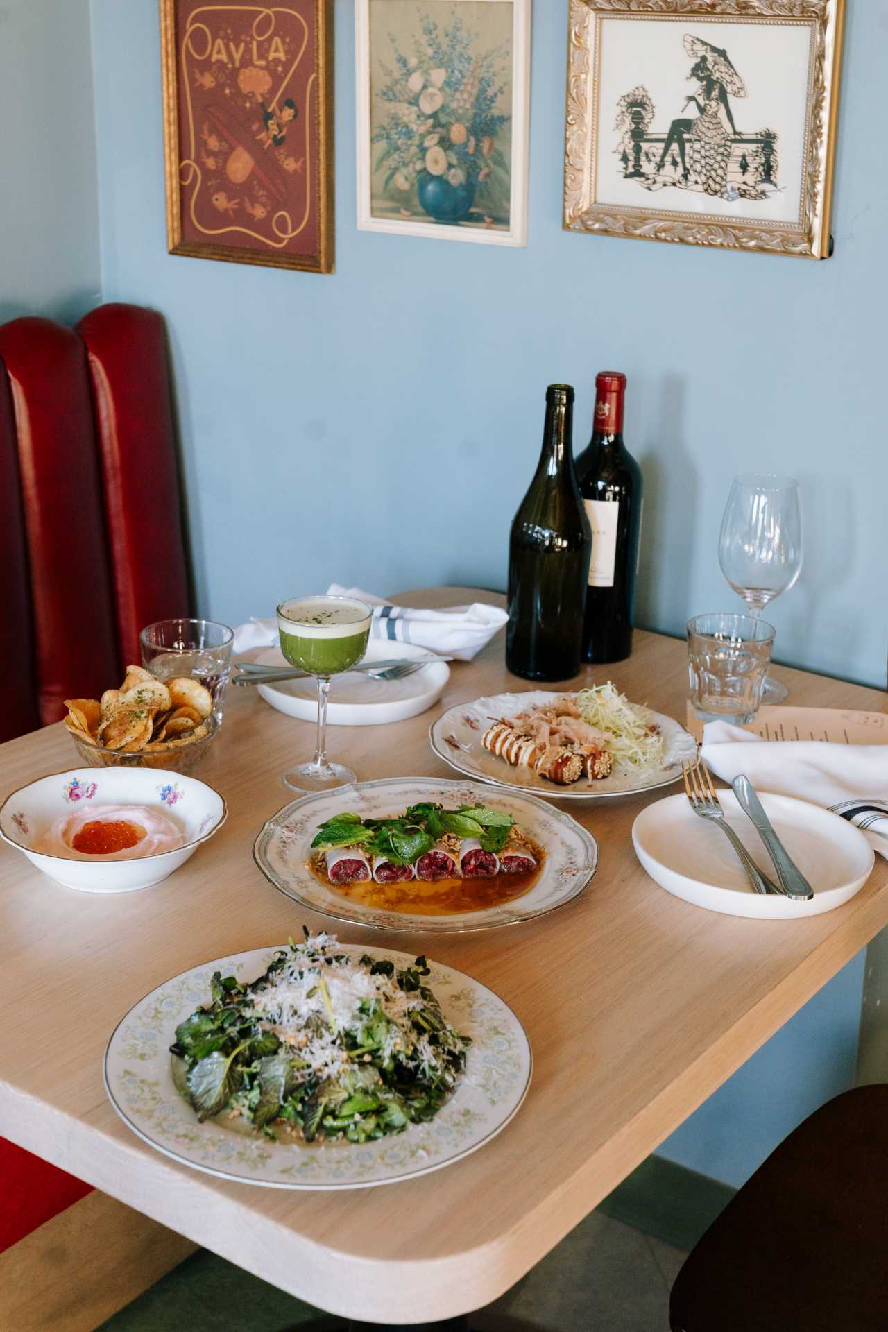 Best new restaurants Toronto | A spread of dishes at Ayla Upstairs