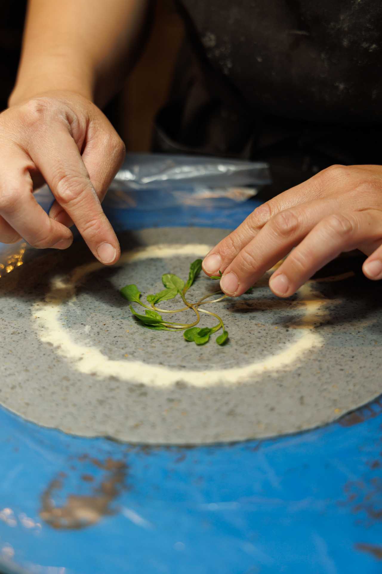North America's 50 Best Toronto | Fresh greens laid onto a handmade tortilla at Quetzal