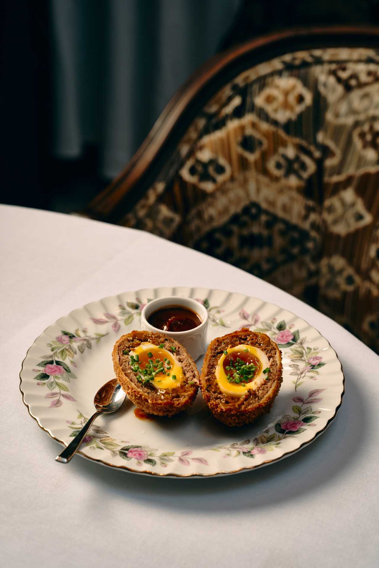 Punch Toronto | A plate with the Scotch Egg at Punch