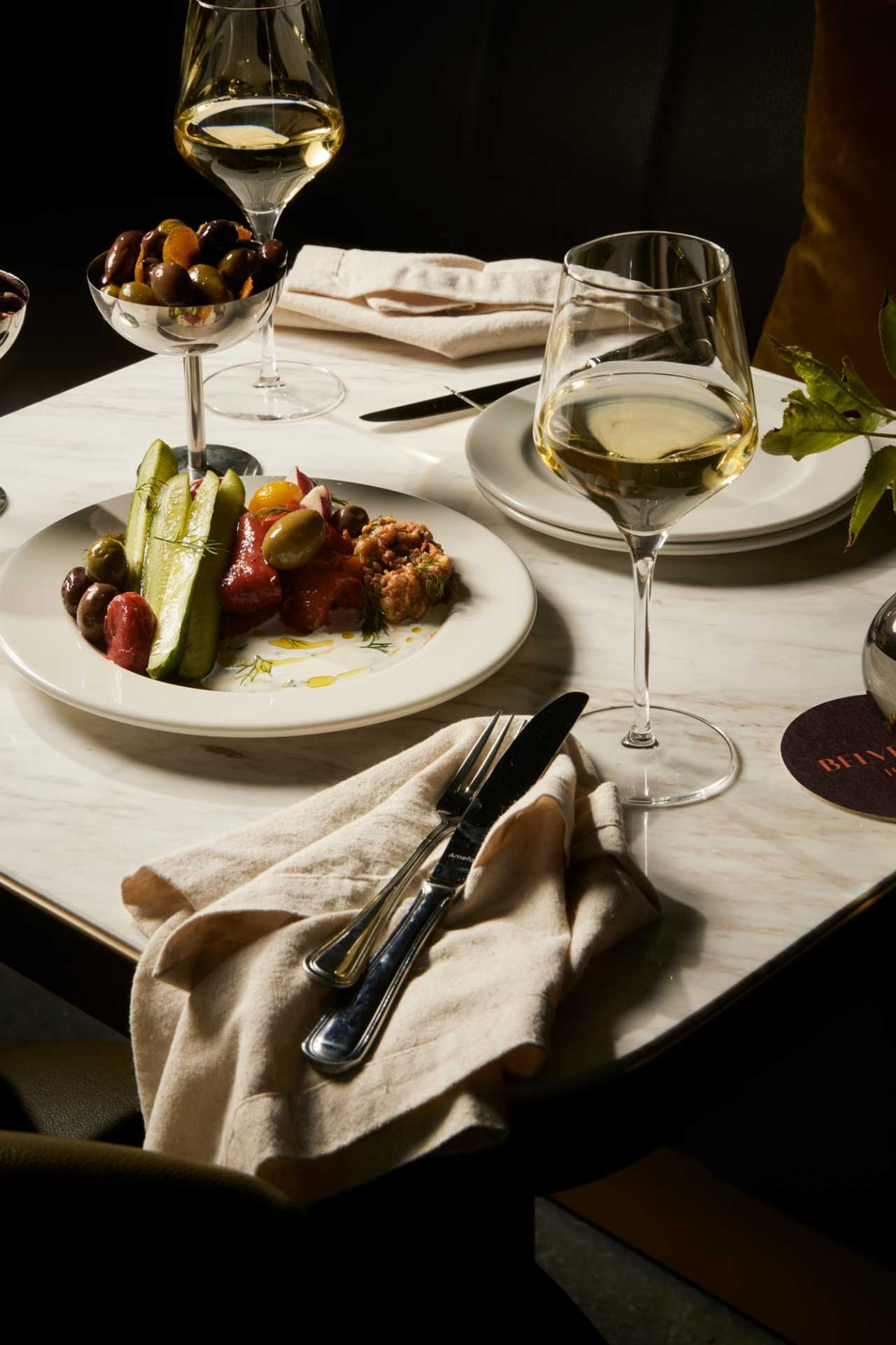 The Lounge restaurant inside The Belvedere Hotel in Kingston