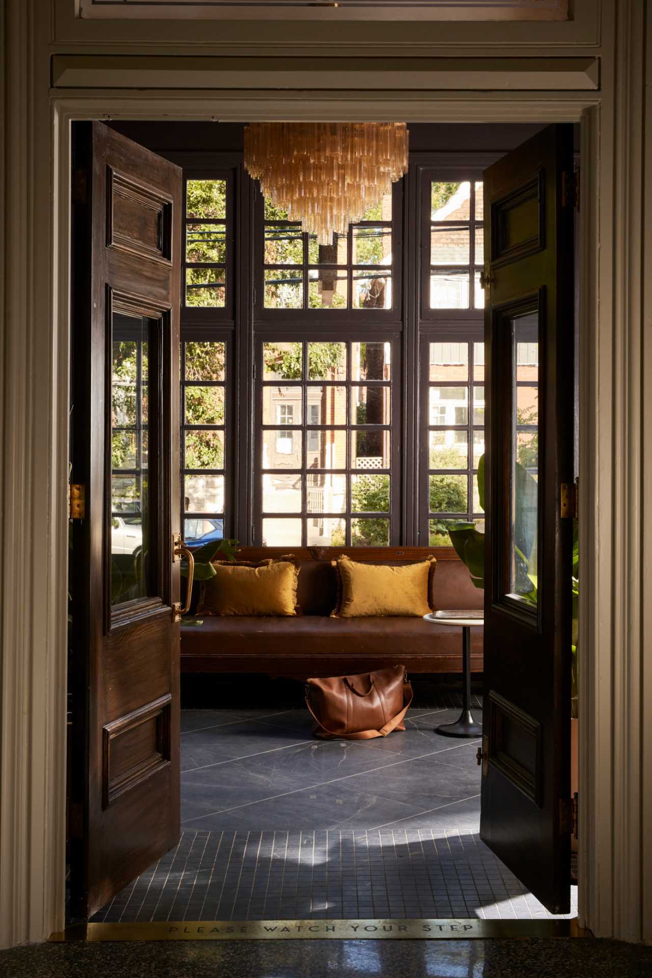 The lobby at The Belvedere in Kingston