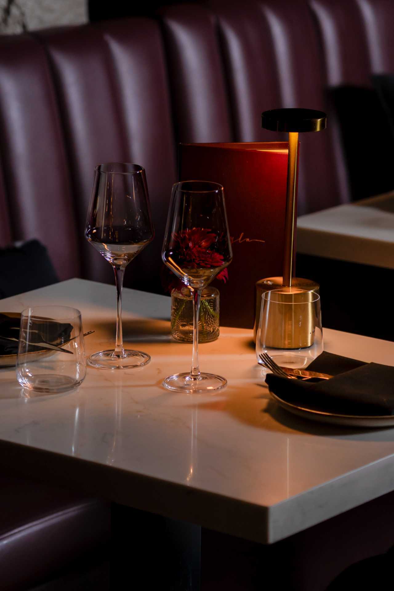 The best restaurants in Toronto | Glassware on a table inside Lyla Toronto