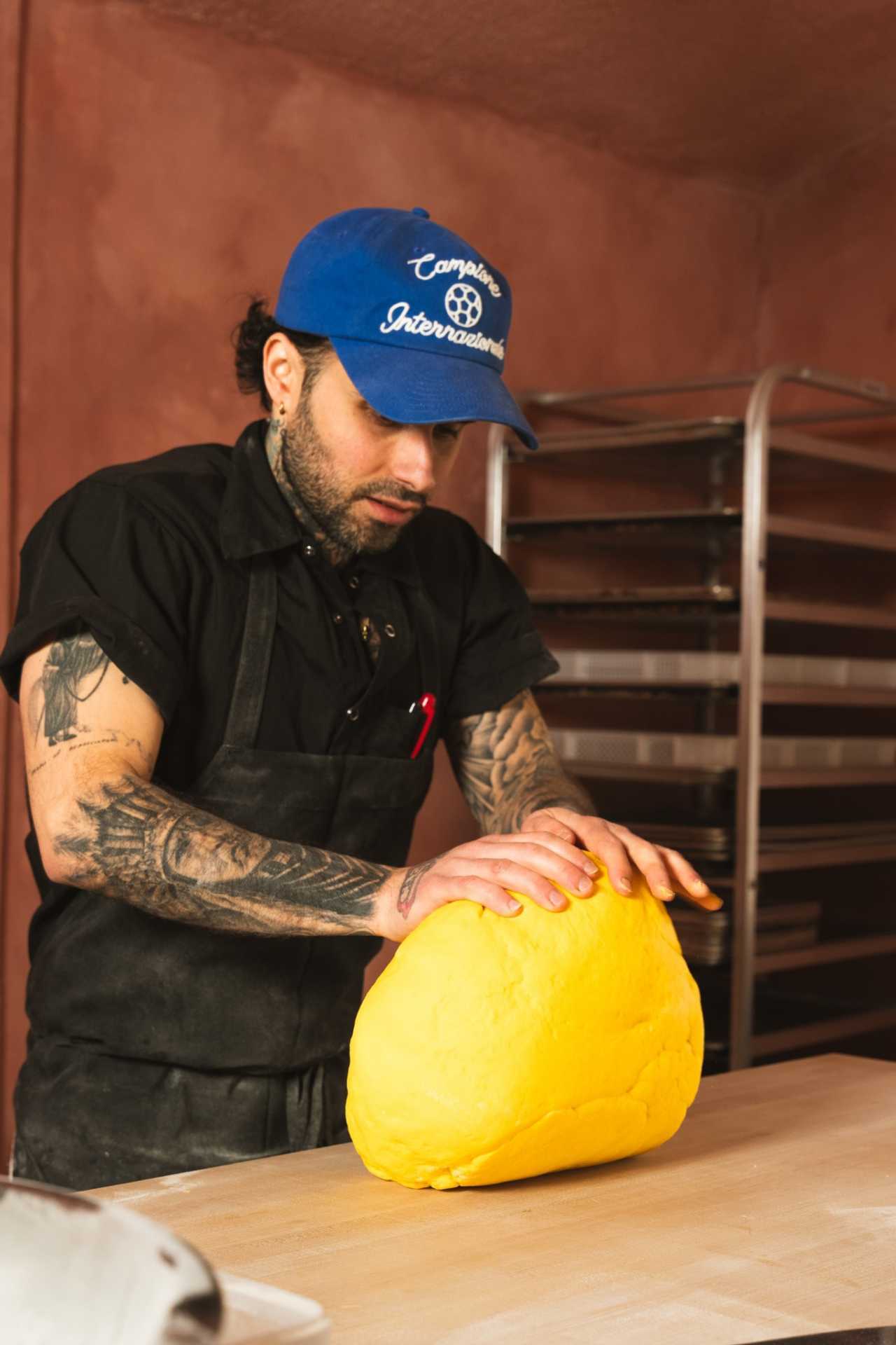 Farm-to-table dining in Qu&eacute;bec: Luca Labelle Vinci rolls pasta at Pasta Pooks in Montreal