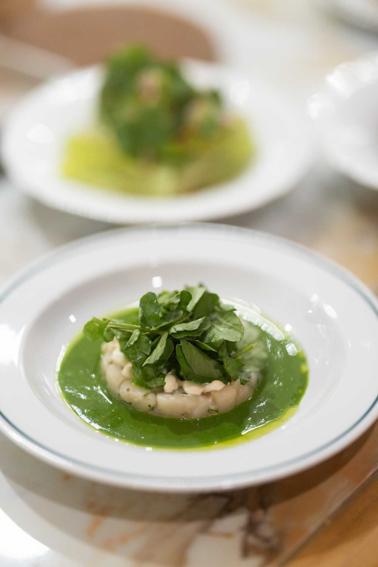 Farm-to-table dining in Qu&eacute;bec: A seafood dish at Melba in Quebec City