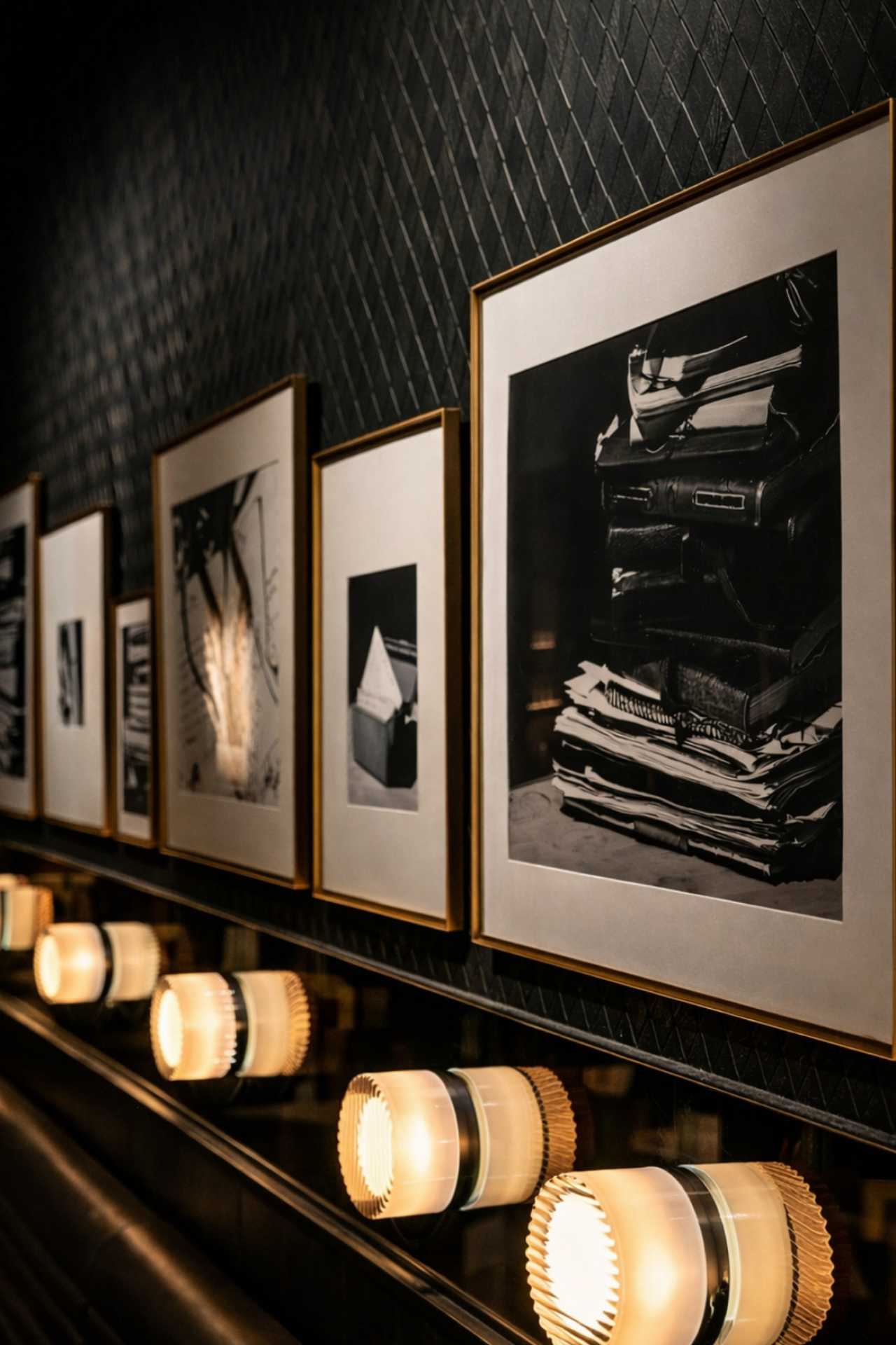 Pasta Privato Toronto | Photos on the wall at Pasta Privato in Toronto are from chef Michael Angeloni's personal artifacts and family cookbooks