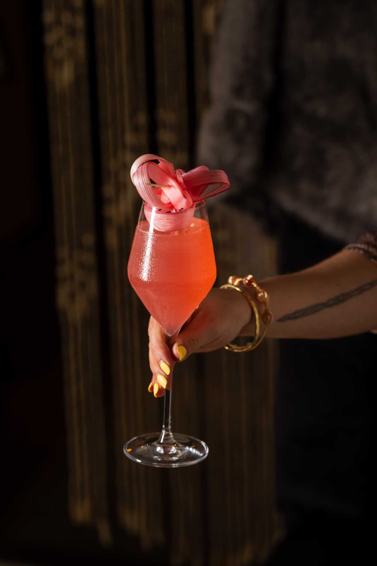 Best restaurants in Toronto | A pink cocktail at Ricky + Olivia