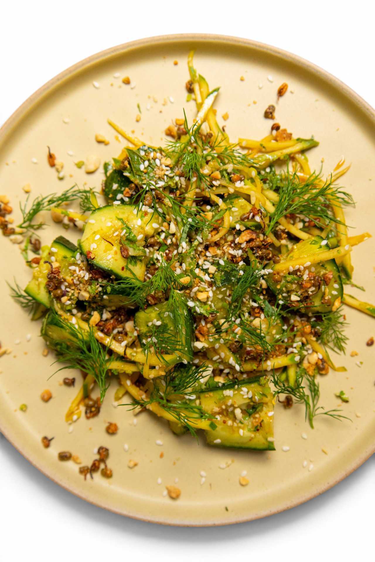 Summerlicious Toronto | A salad dish on the menu at Curryish for Summerlicious Toronto