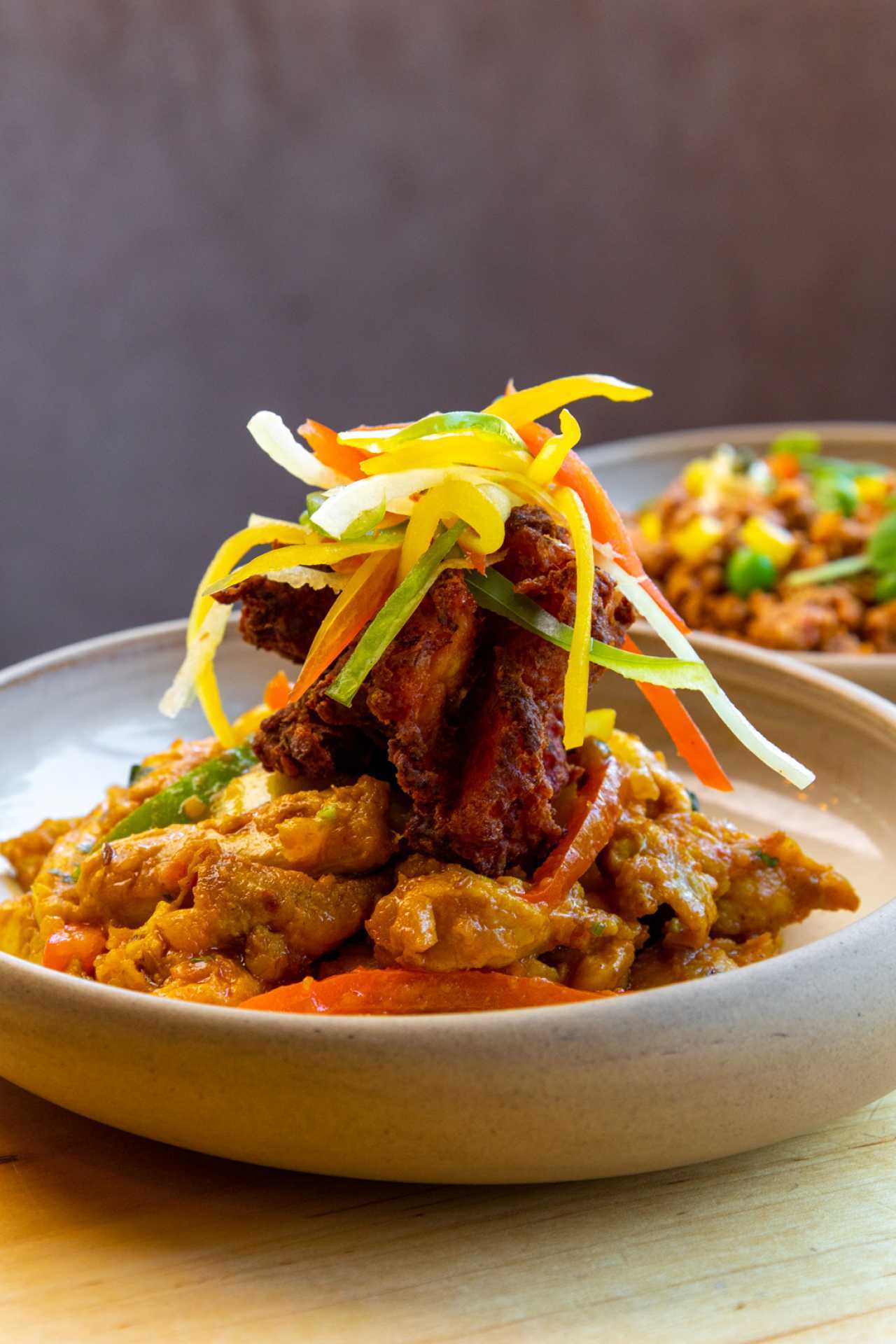 Summerlicious Toronto | Chicken Pepper Fry on the menu at The Cottage Cheese for Summerlicious Toronto