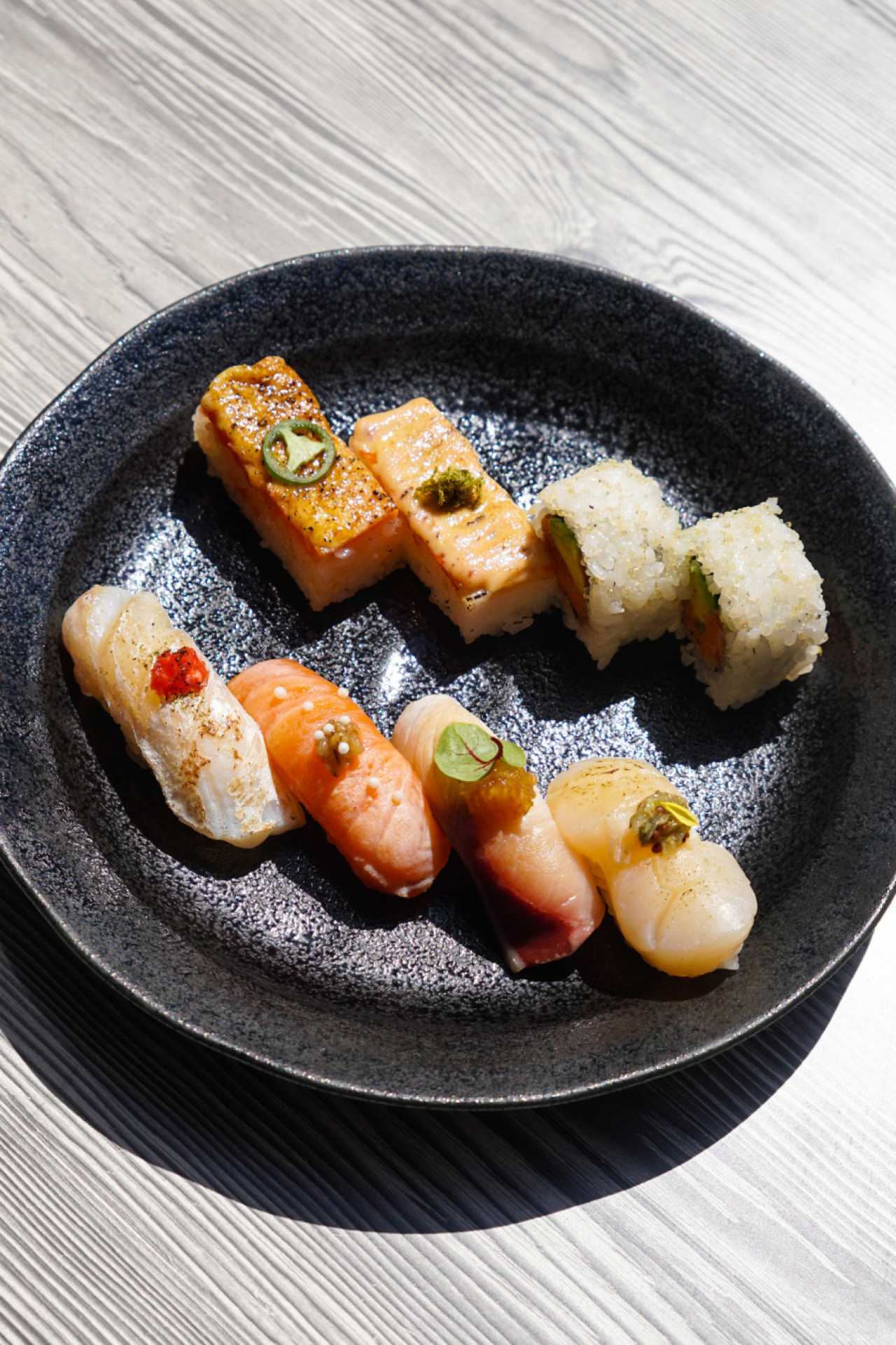 Summerlicious Toronto | A plate of sushi on the menu at Minami for Summerlicious Toronto