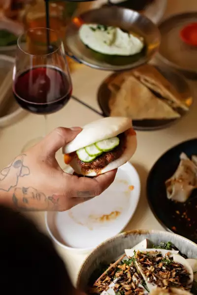 Simpl Things | BBQ Pork Smash bao and other dishes from Fat Bao at Simpl Things in Parkdale