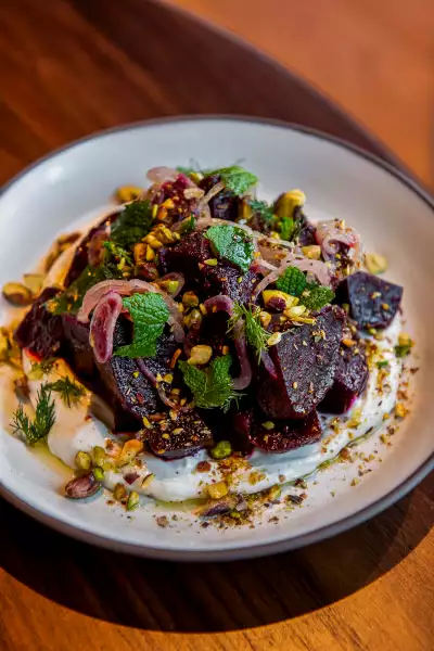 Best new Toronto restaurants | Spiced beet salad at Bridgette Bar Toronto