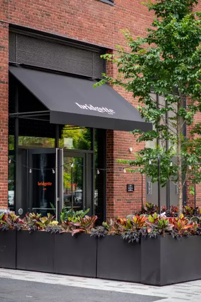 Best new Toronto restaurants | The exterior of Bridgette Bar Toronto