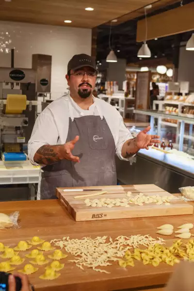 Best Italian restaurants in Toronto | A chef making pasta at Eataly, Toronto