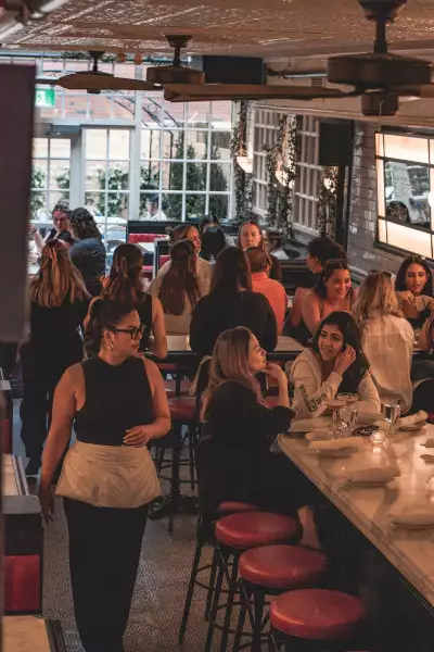 Cafe Renée, Toronto | The crowded dining room inside Cafe Renée