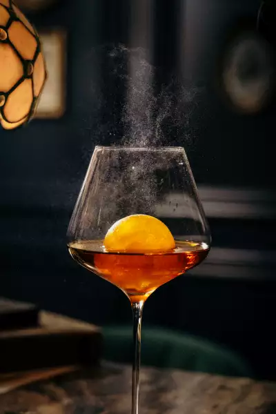The best bars in Toronto | The Saffron Sunset at Prequel and Co. Apothecary