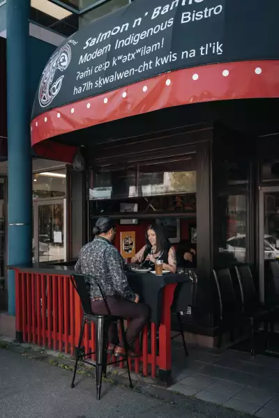 Outside Salmon n' Bannock in Vancouver