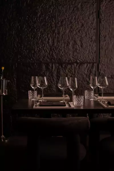 The best restaurants in Toronto | A set table with glassware inside Lyla Toronto