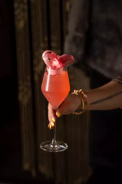 Best restaurants in Toronto | A pink cocktail at Ricky + Olivia