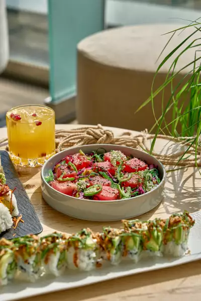 Where to watch the FIFA World Cup in Toronto | A Shiso Watermelon Salad at Harriet's Summer House by Casamigos
