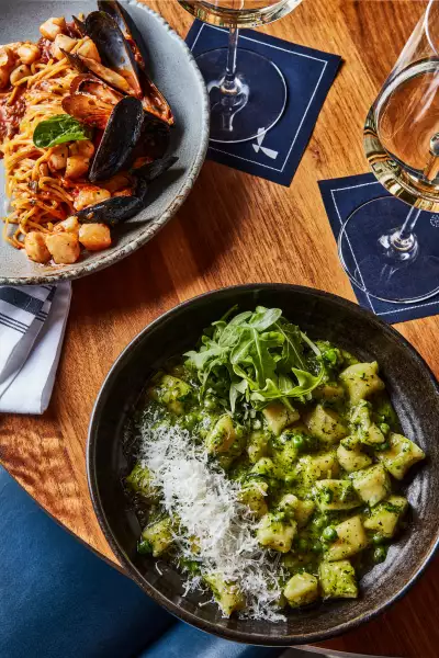 Friday Harbour's Lake Club Restaurant | pasta dish