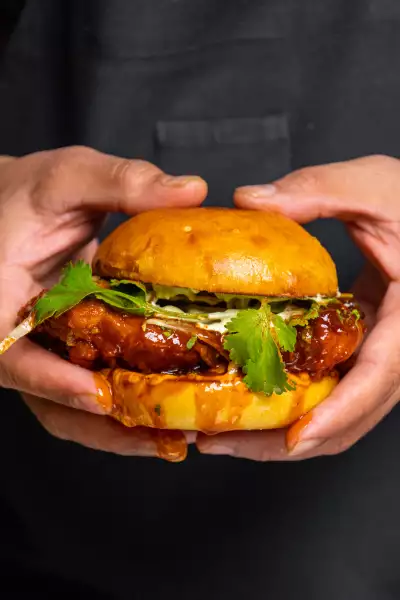 Best happy hours in Toronto | A burger at Curryish Tavern