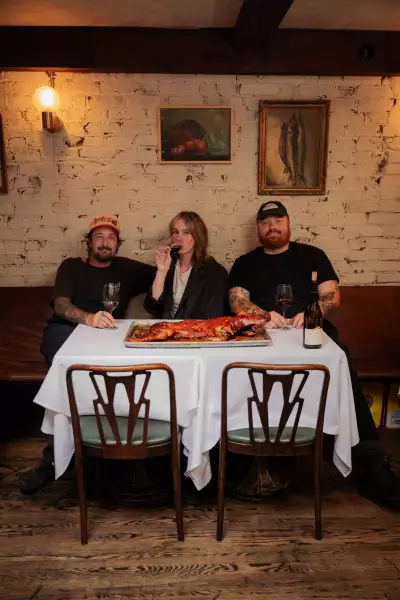 Casa Rubia | Co-owners Grant van Gameren, Hailey Burke and Zach Smith, sit at Casa Rubia