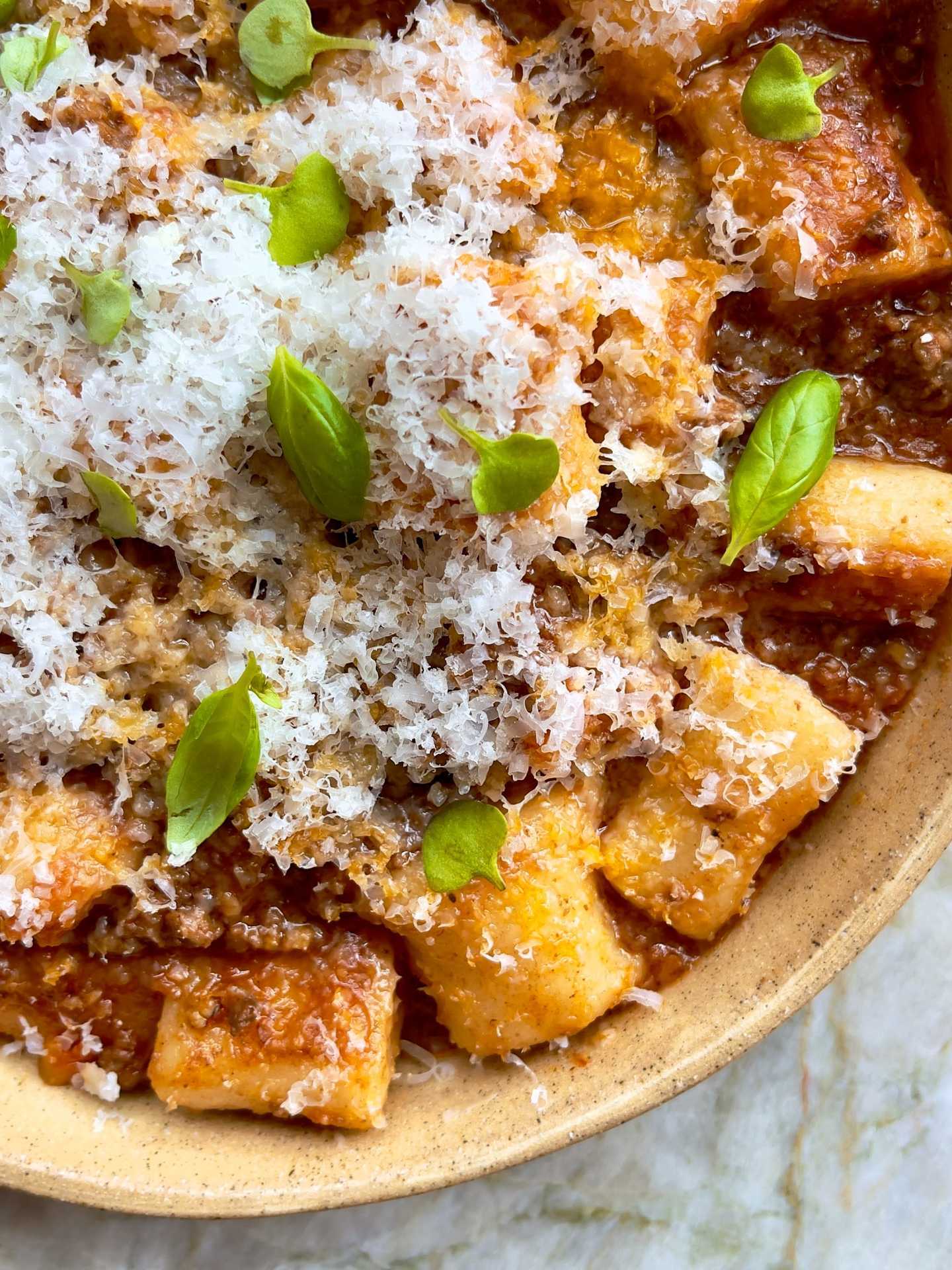 The Wood Owl | Gnocchi with short rib bolognese and Parmigiano Reggiano The Wood Owl | Gnocchi with short rib bolognese and Parmigiano Reggiano