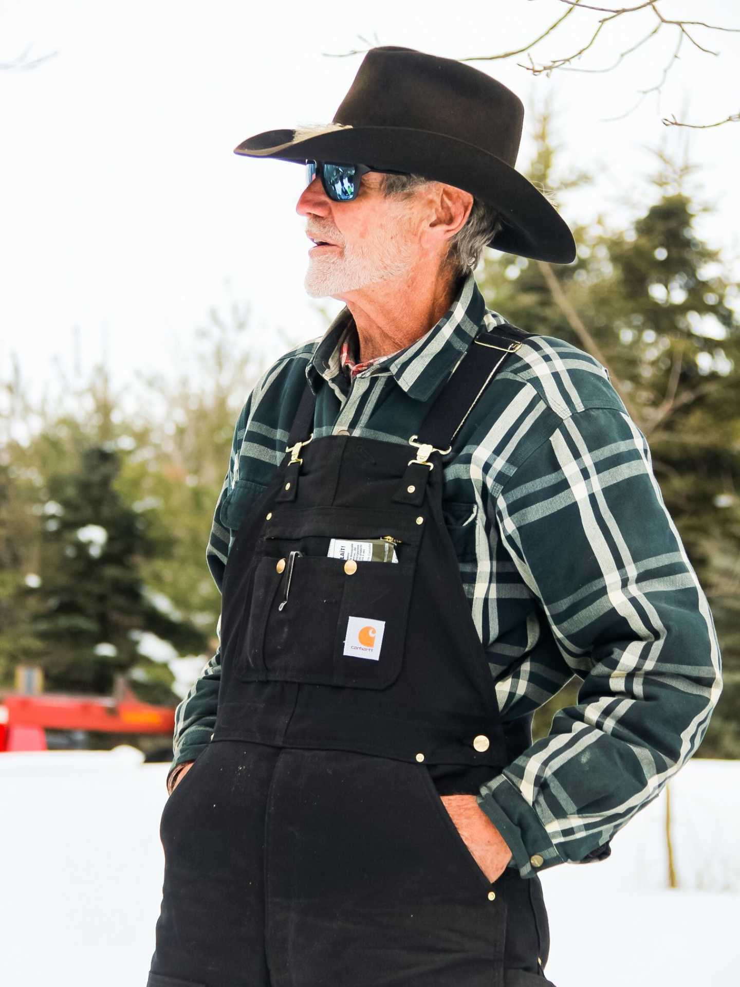 Rural Route Tour Co. maple syrup farm tour | Farmer Fred wearing his cowboy hat and glasses Rural Route Tour Co. maple syrup farm tour | Farmer Fred wearing his cowboy hat and glasses