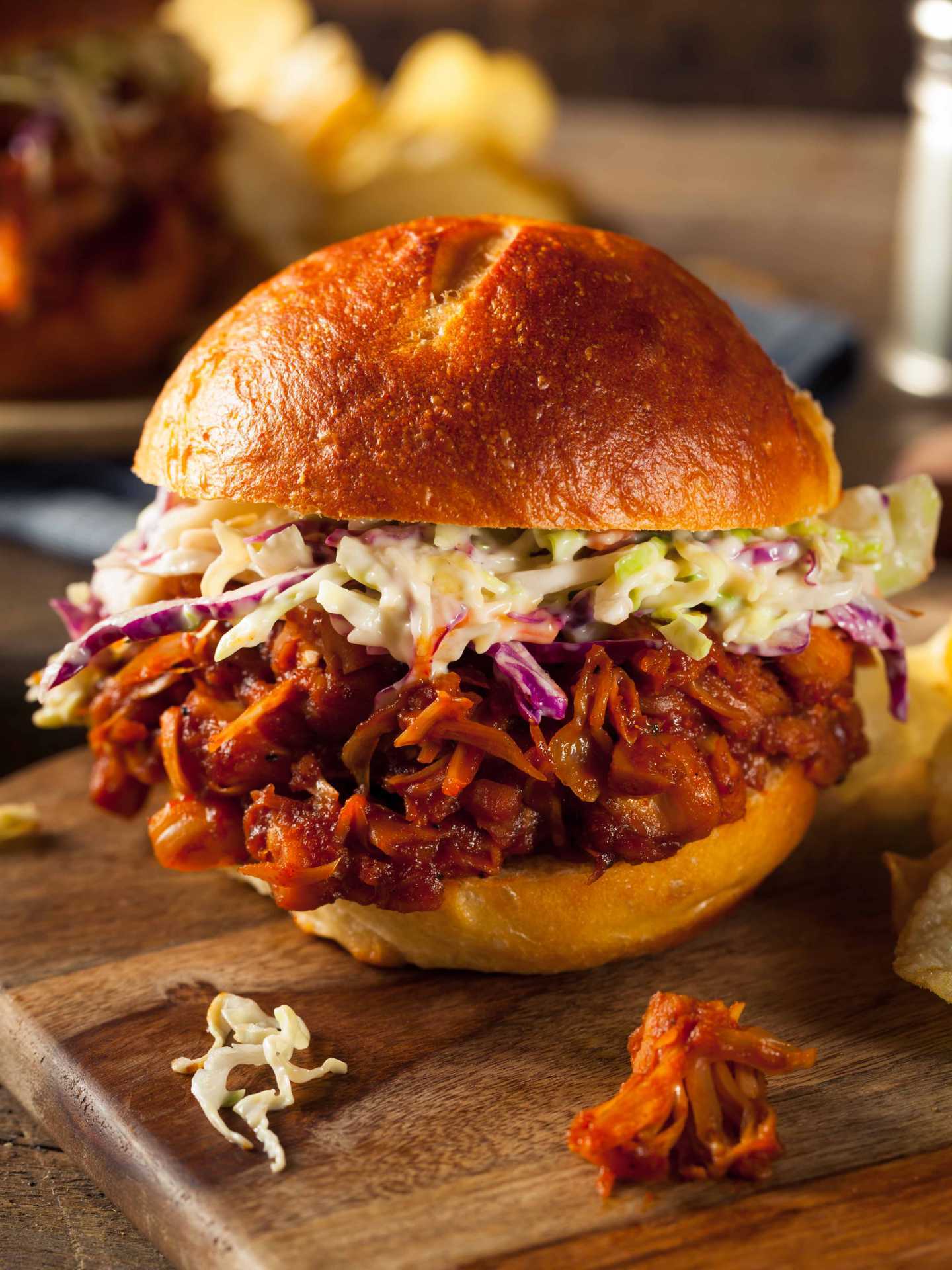 BBQ jackfruit sandwiches BBQ jackfruit sandwiches
