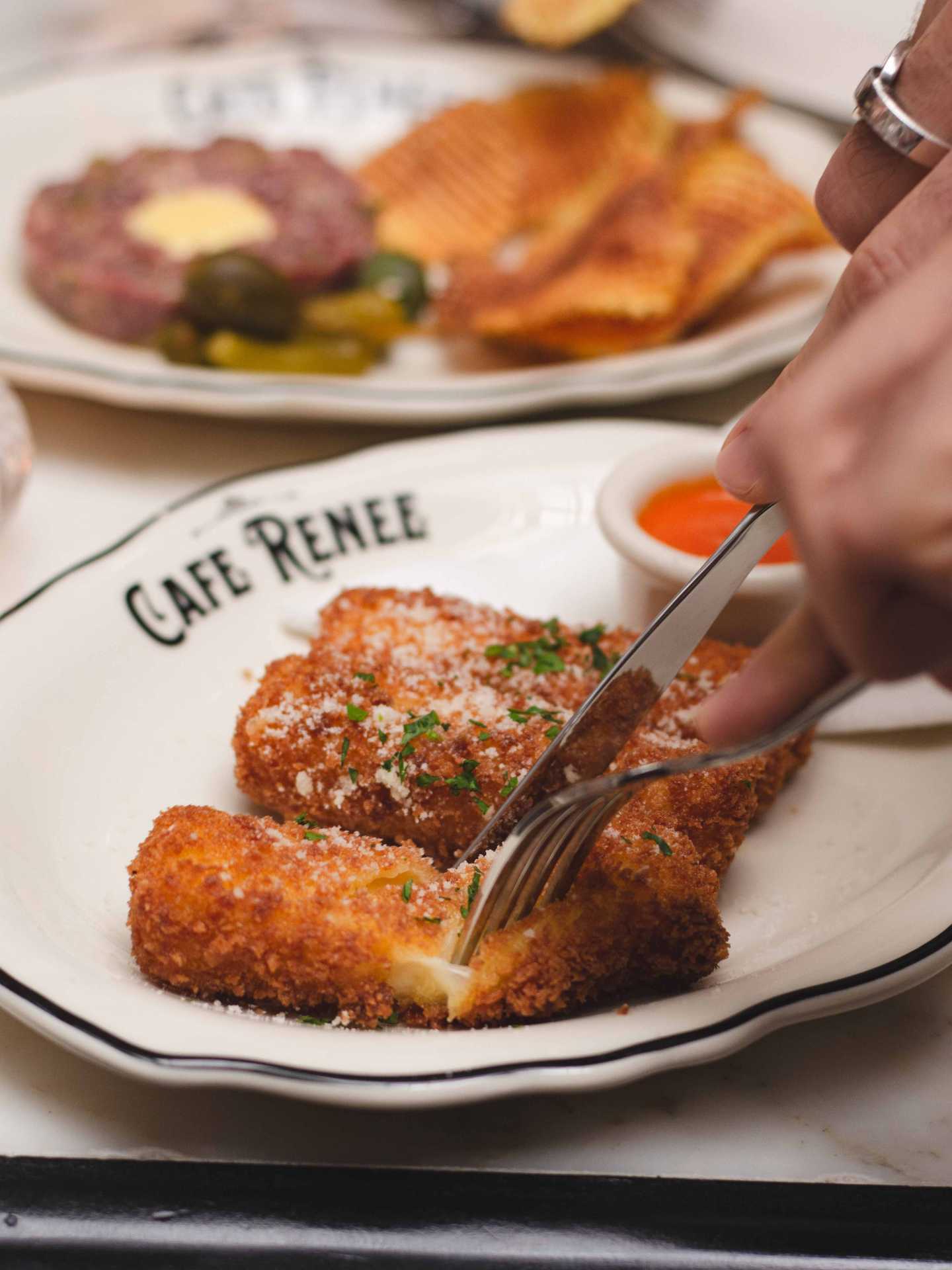 The best downtown Toronto restaurants | A breaded dish at Cafe Renée