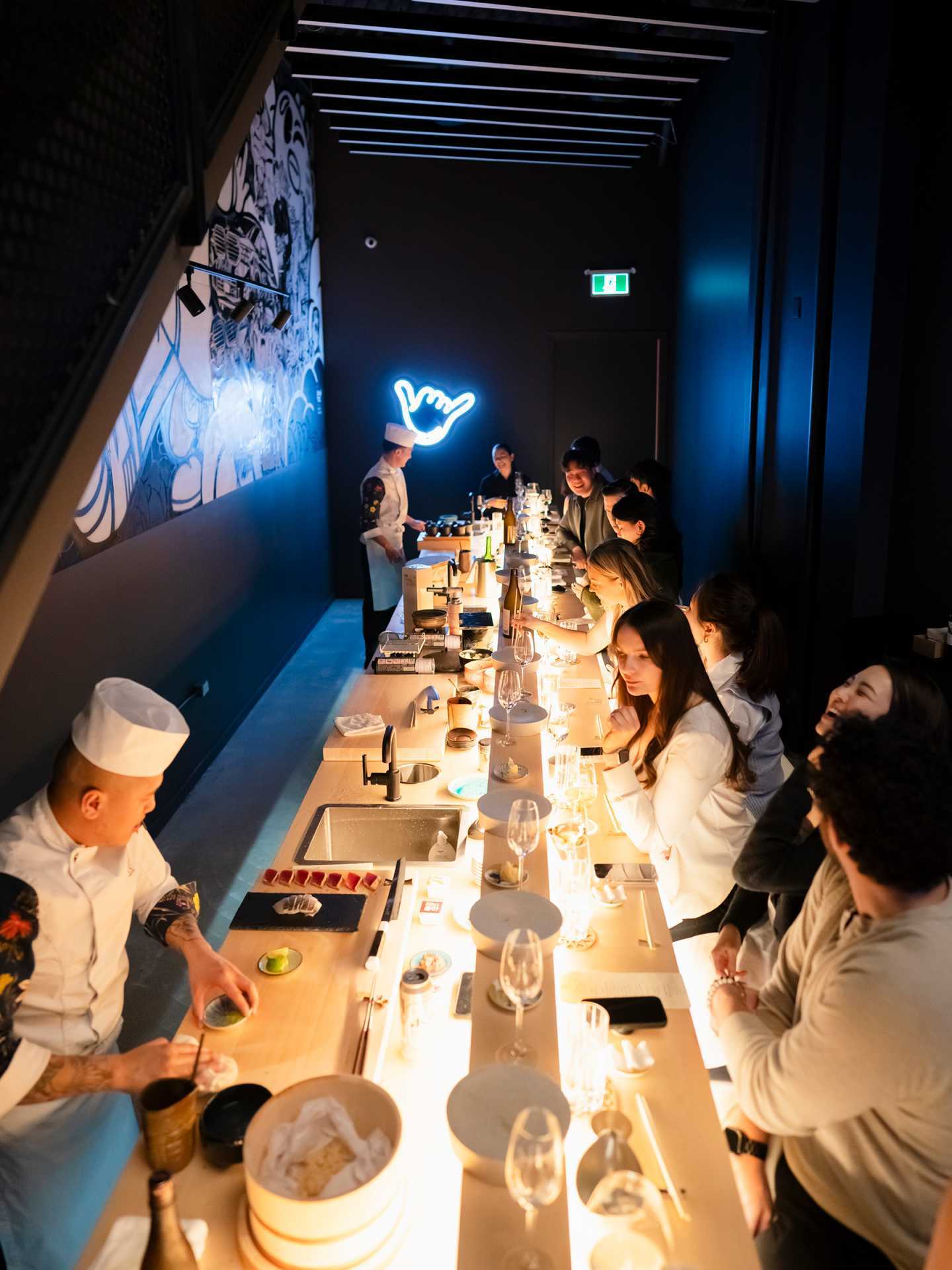 Best new Toronto restaurants | Chefs preparing omakase for guests at MSSM Ossington