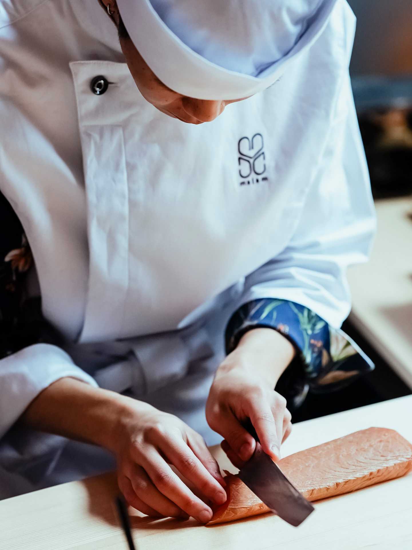 Best new Toronto restaurants | Thinly slicing seafood at MSSM Ossington