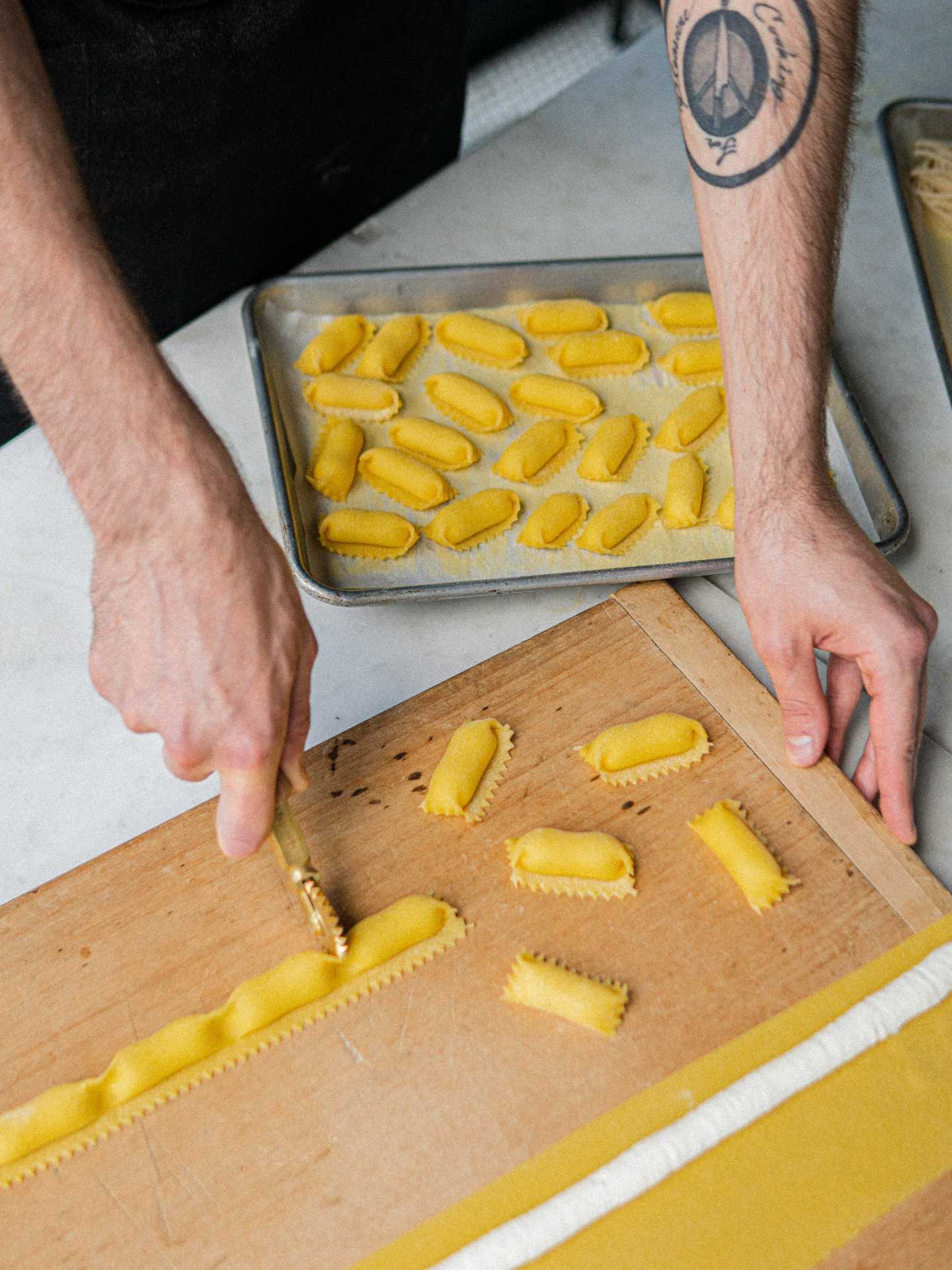 Italian restaurants Toronto | Making pasta at GIA Italian restaurant in Toronto