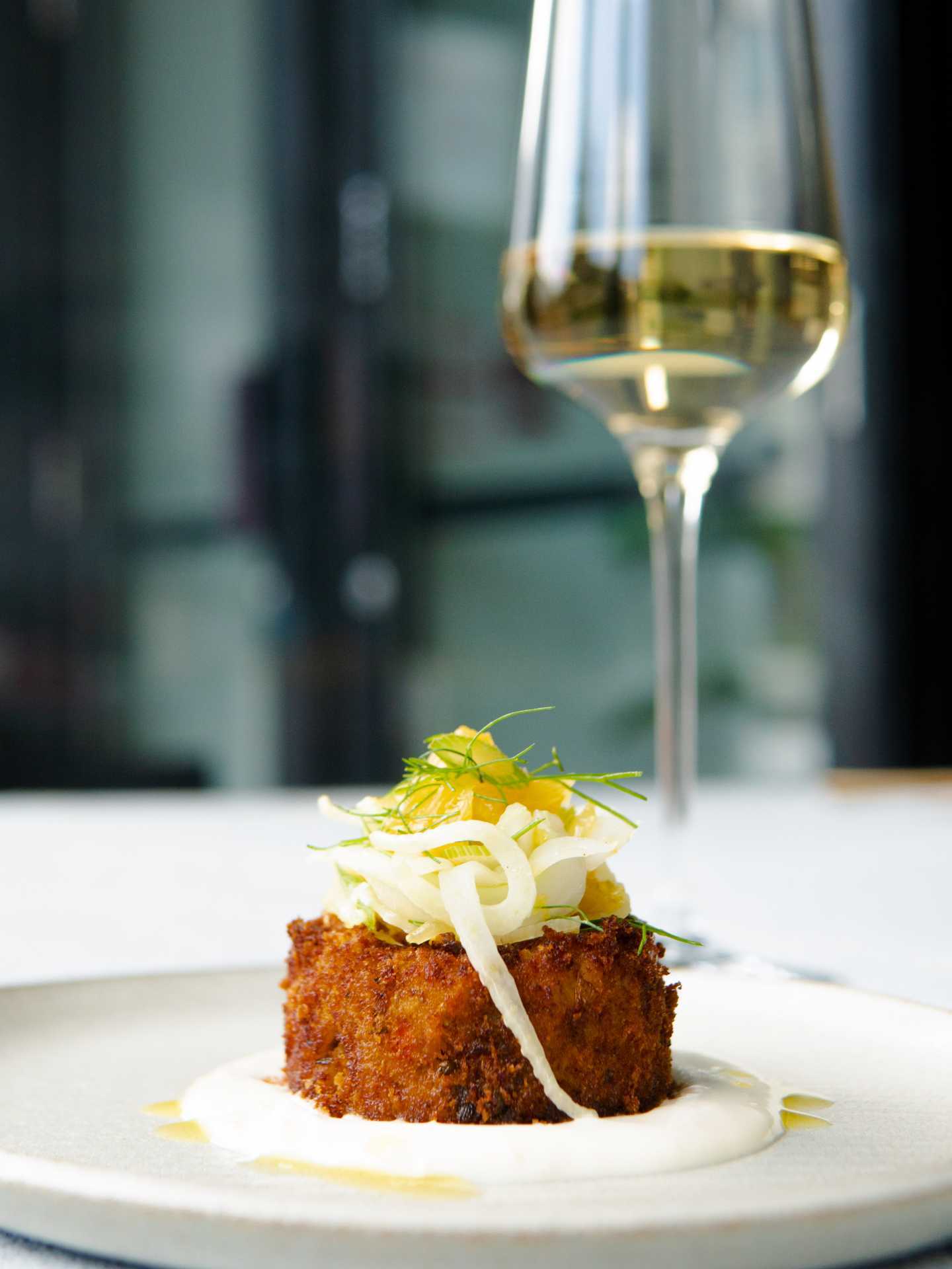 Italian restaurants Toronto | An appetizer and wine at GIA Italian restaurant in Toronto