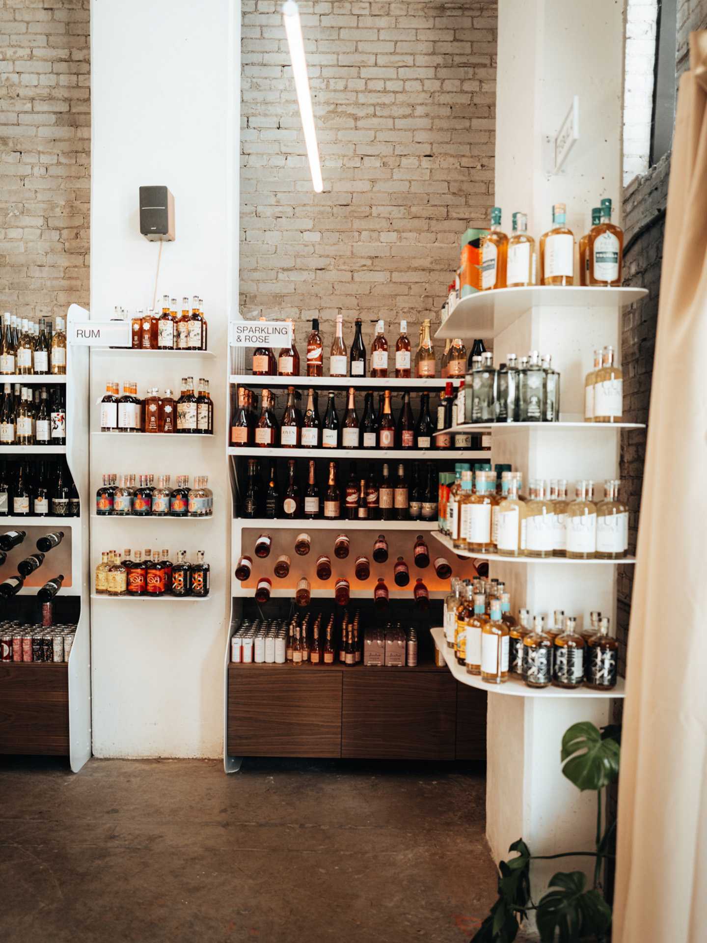 Non-alcoholic drinks | Non-alcoholic wine bottles and spirit bottles at Sobr Market in Toronto