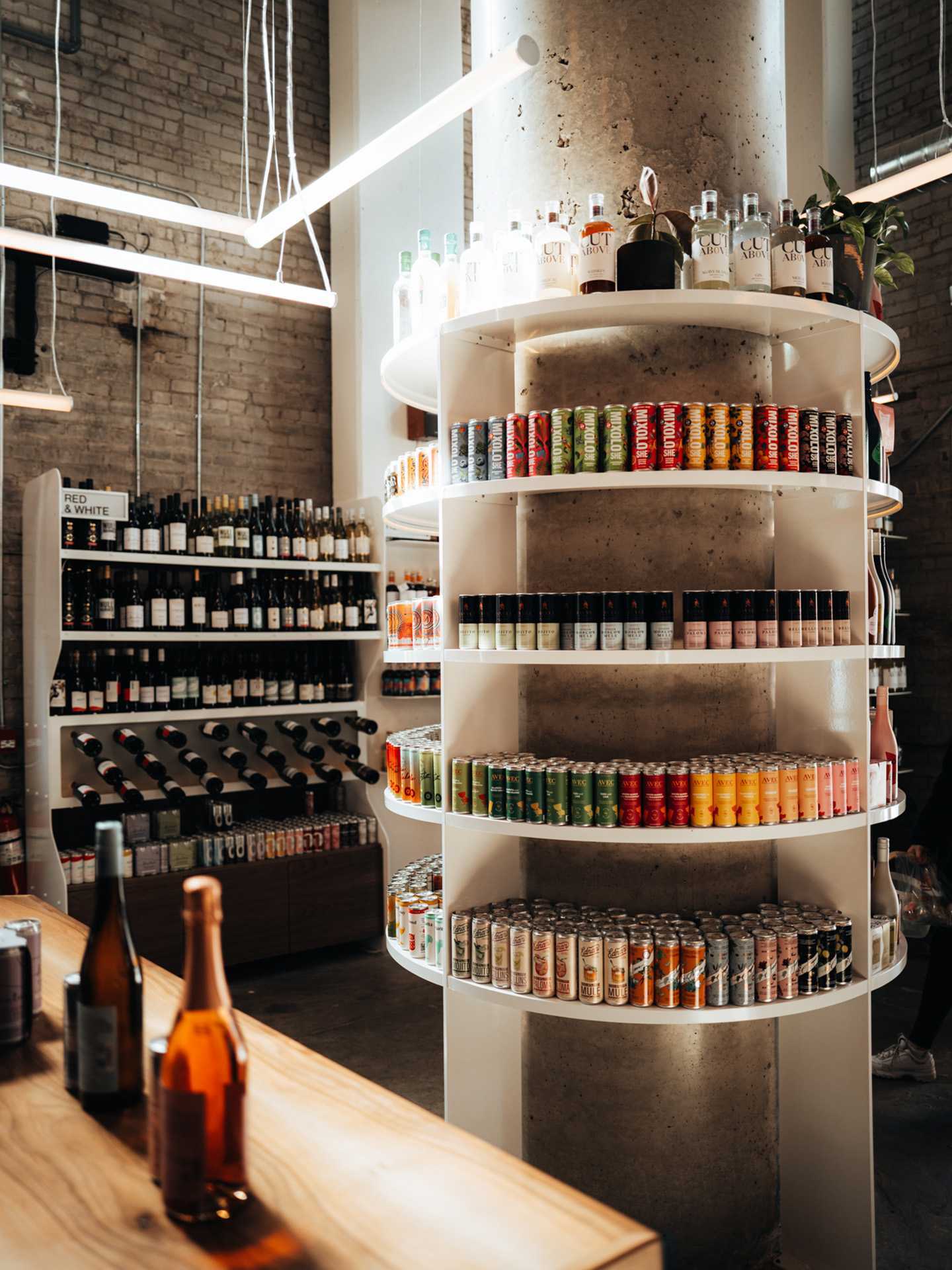 Non-alcoholic drinks | Shelves full of non-alcoholic bottles at Sobr Market in Toronto