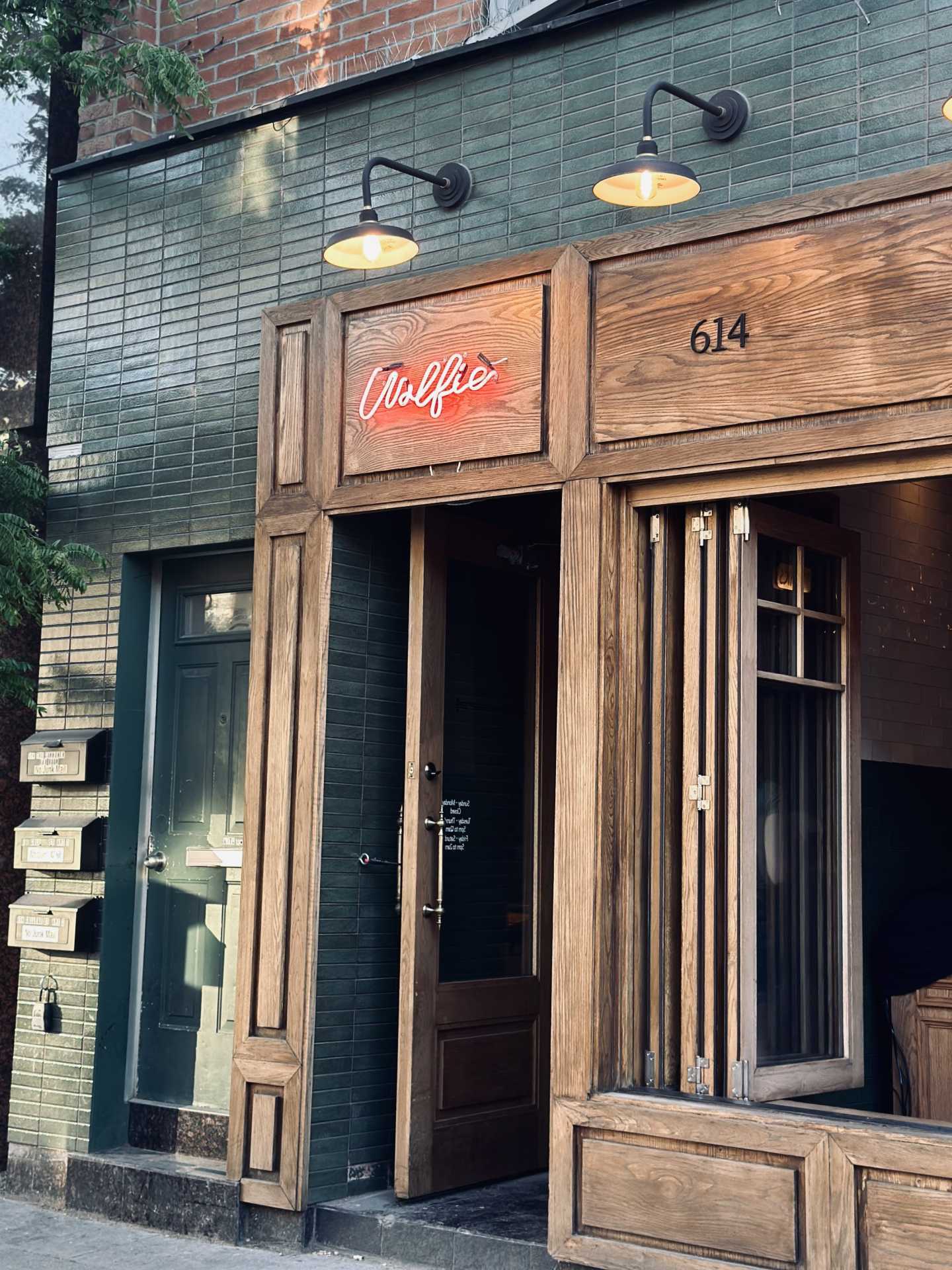 Outside Wolfie Toronto