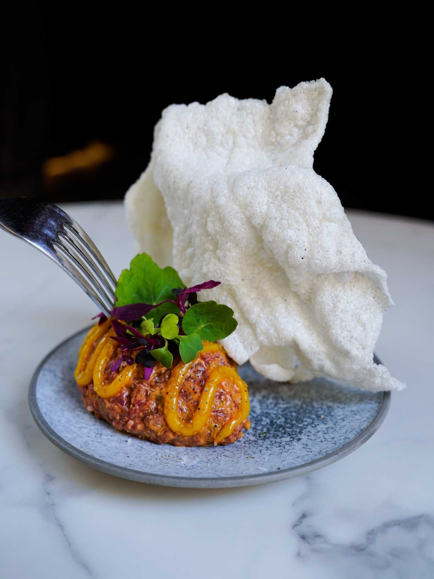 The best bars in Toronto | Koji aged beef tartare at Mother Cocktail Bar