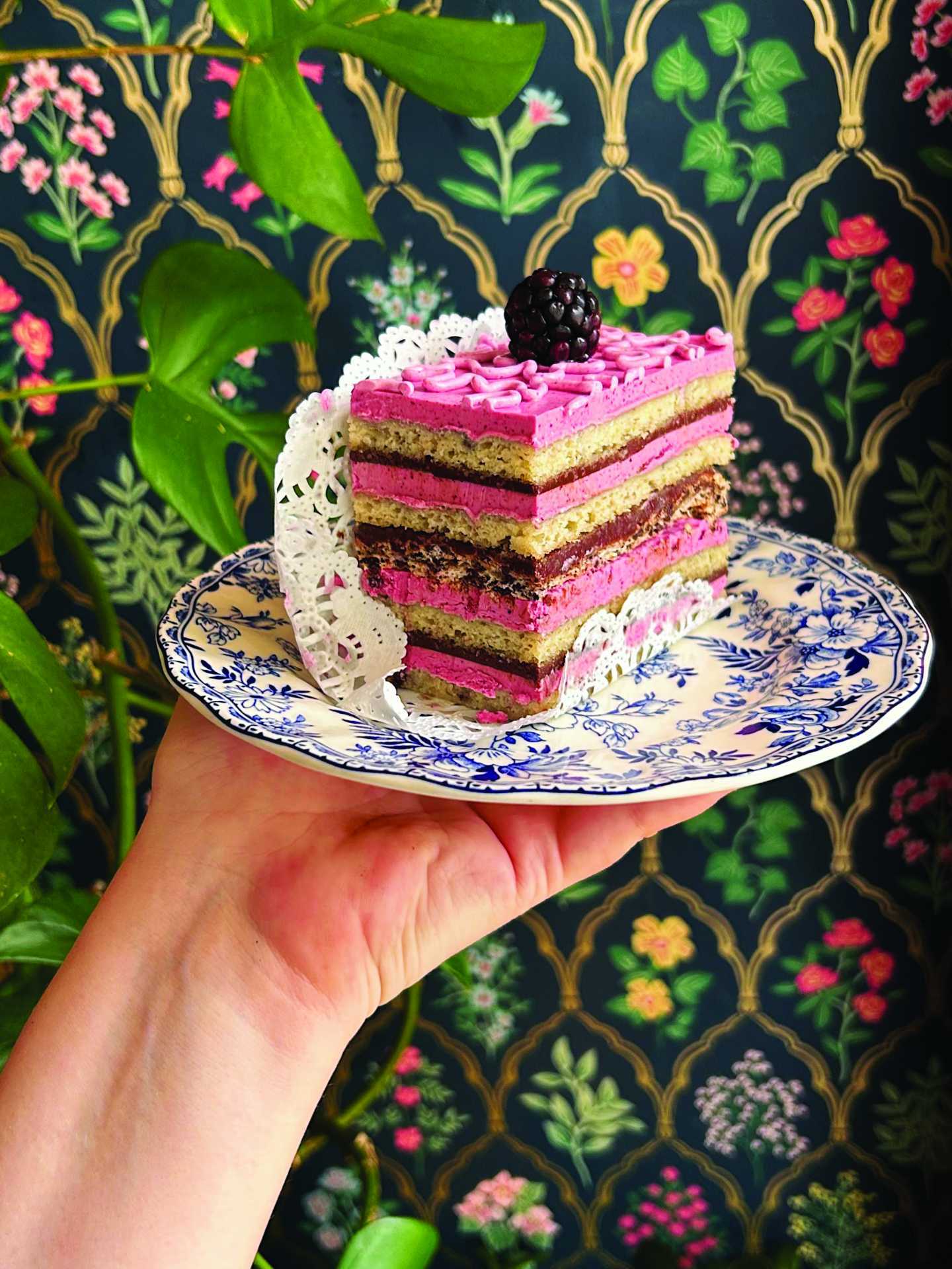 The best cafes in Toronto | A layered cake at Coco's neighbourhood coffee shop