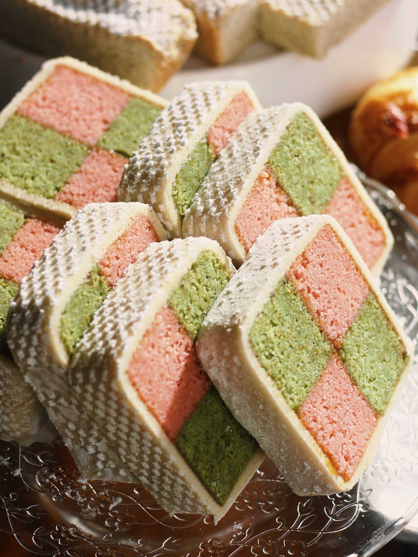 The best cafes in Toronto | Colourful cake slices at Coco's neighbourhood coffee shop