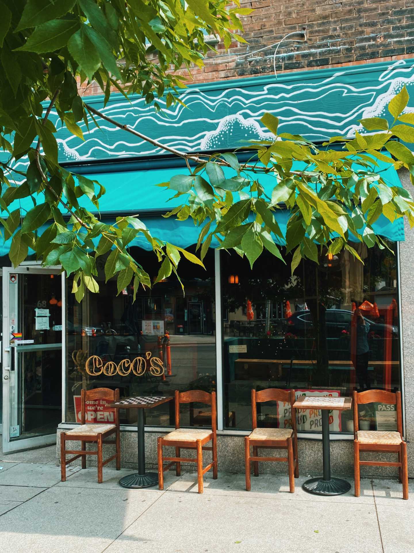 The best cafes in Toronto | The exterior of Coco's neighbourhood coffee shop