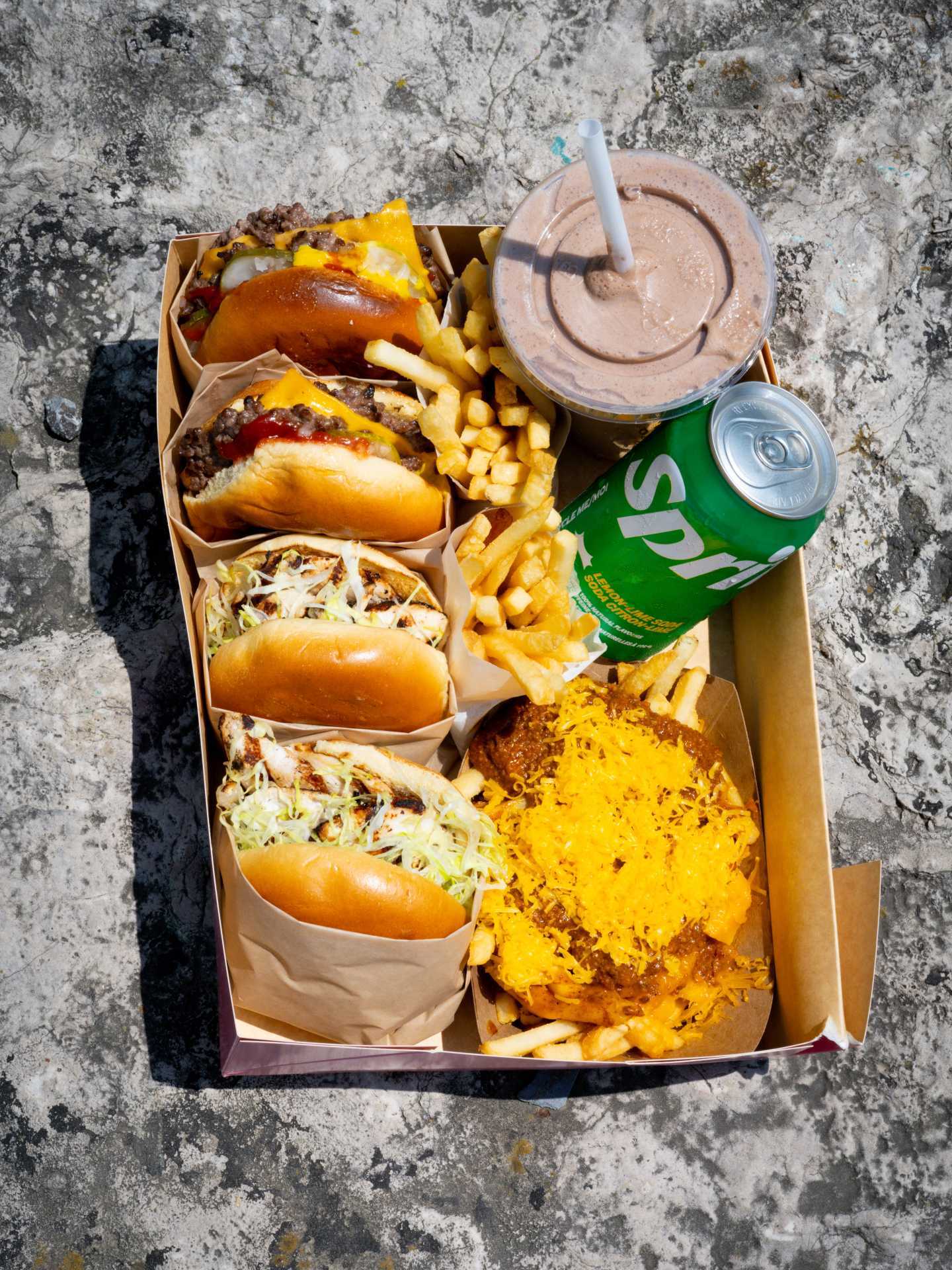 New restaurants Toronto | A burger combo from Elijah's Automatic Flame Broiled