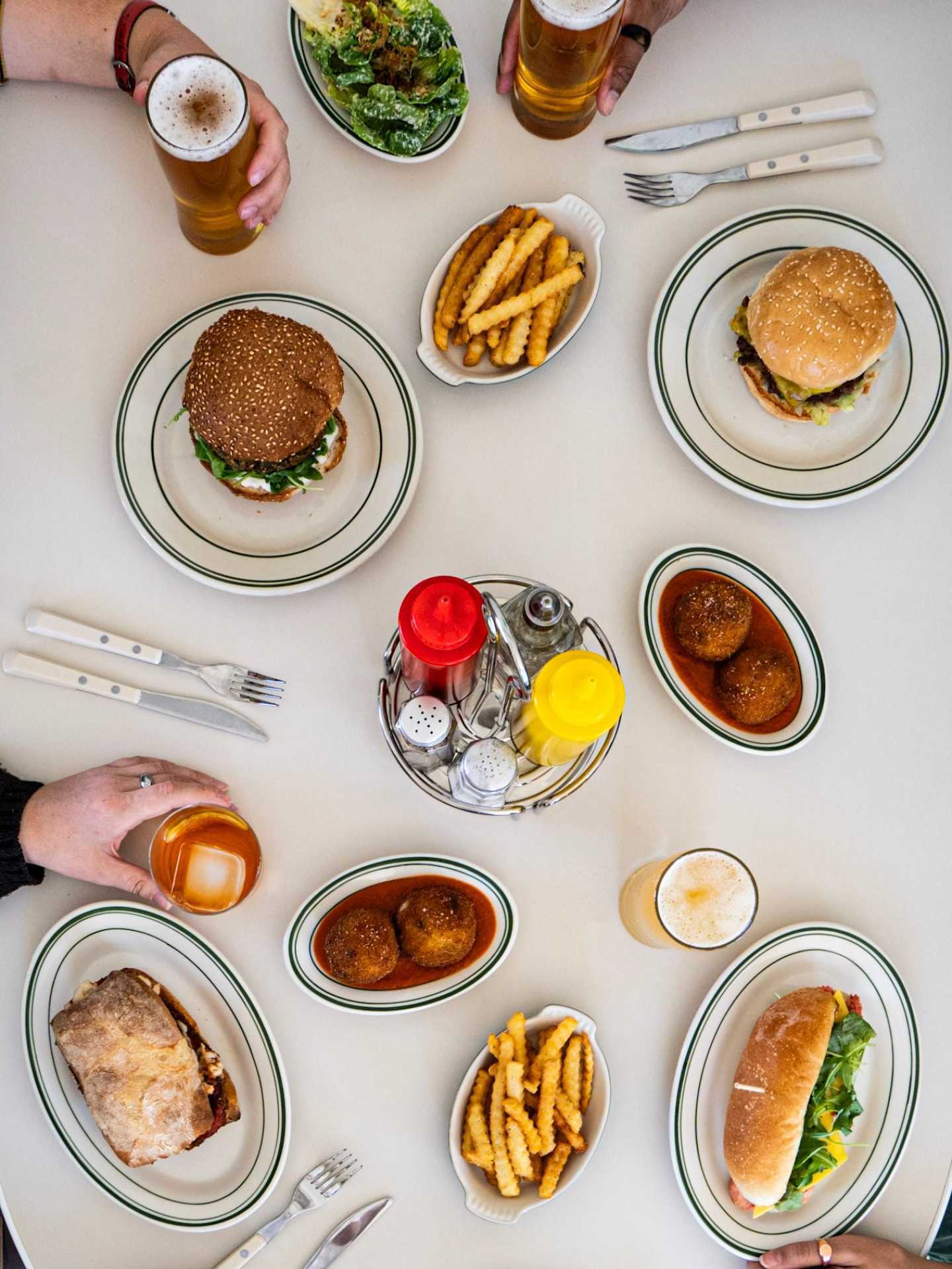 Best new restaurants Toronto | A spread of dishes at Stefano's Diner in Toronto
