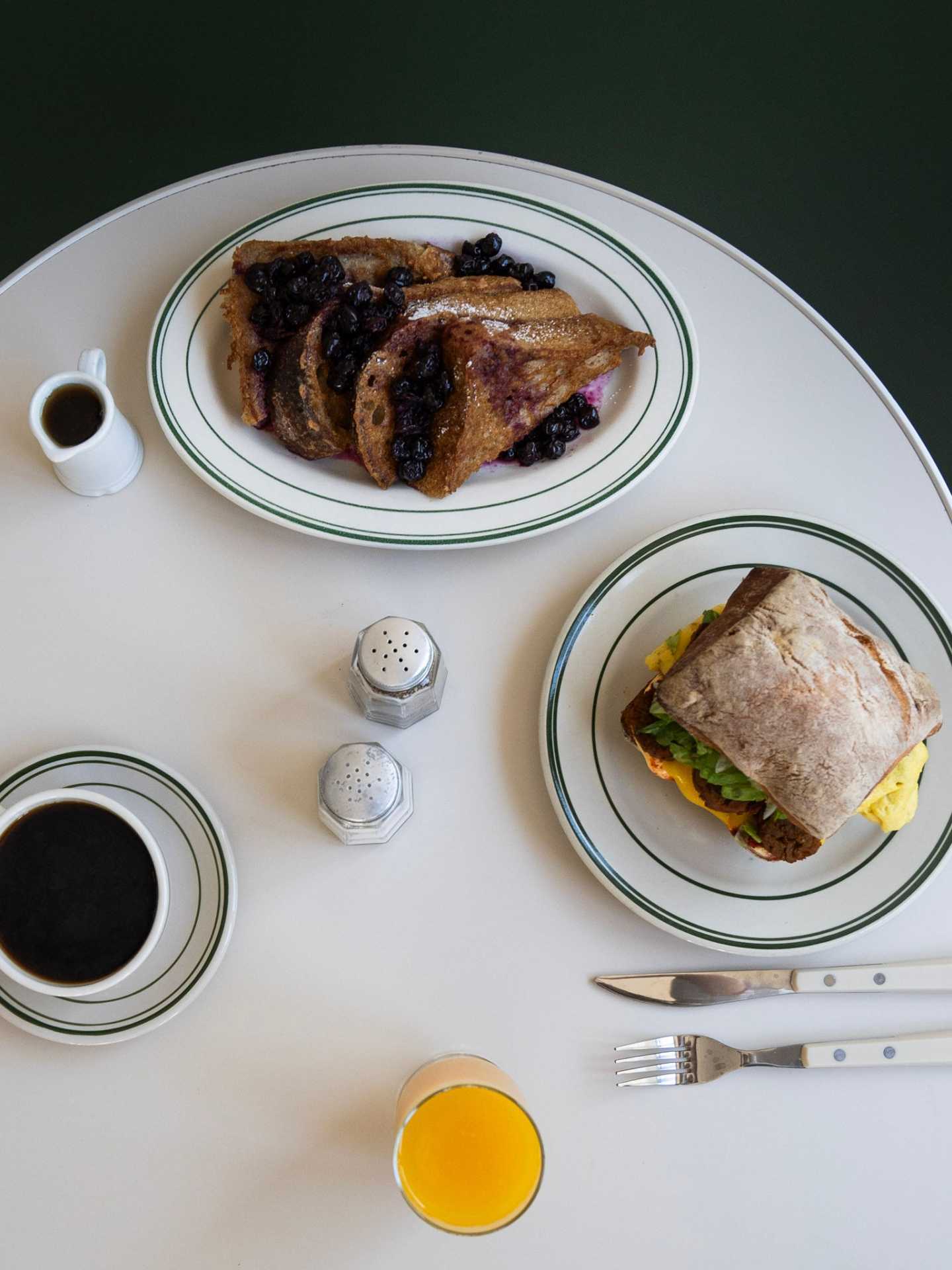 Best new restaurants Toronto | French toast, a sandwich and coffee at Stefano's Diner in Toronto