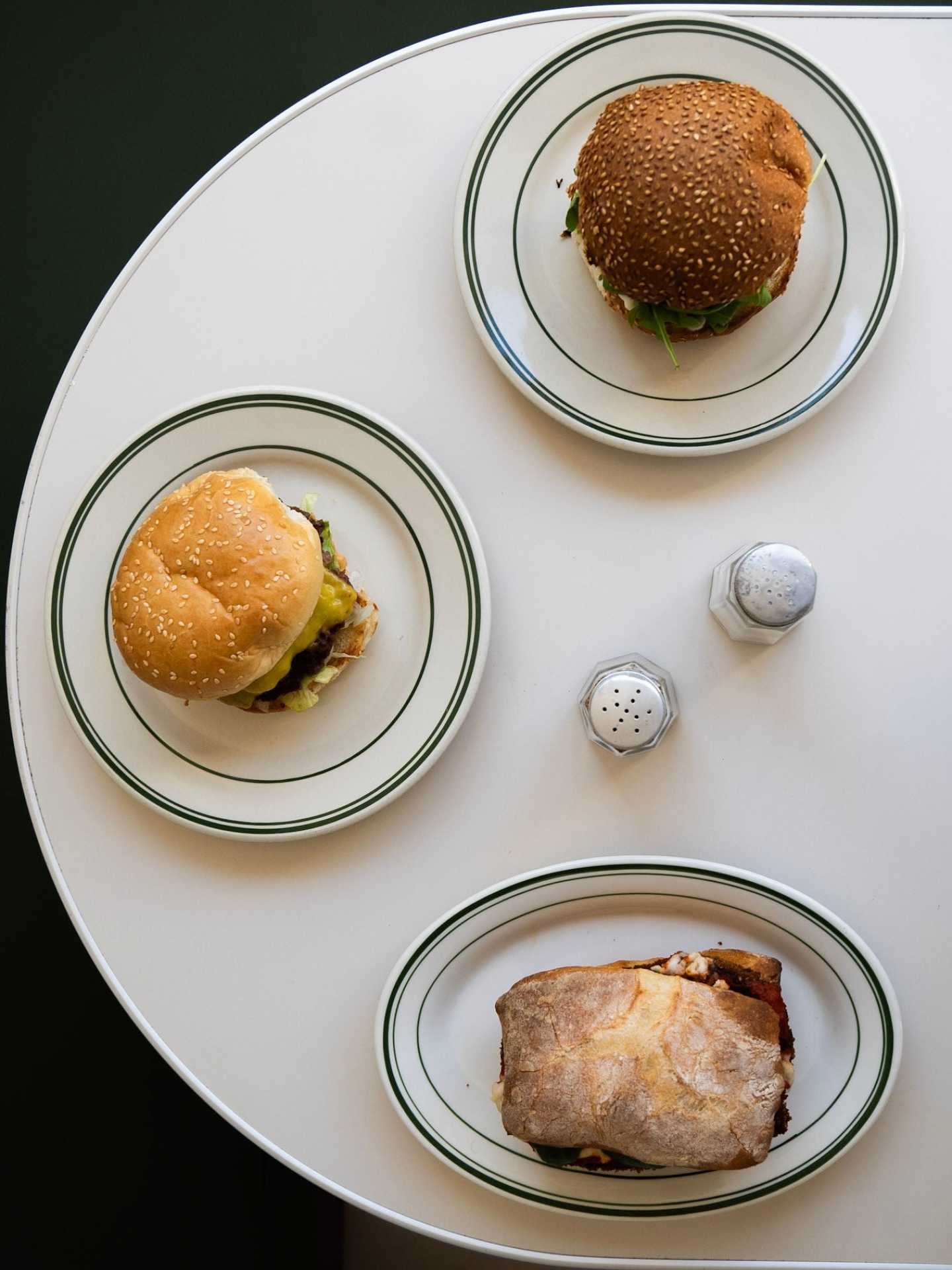 Best new restaurants Toronto | Three different sandwiches at Stefano's Diner in Toronto