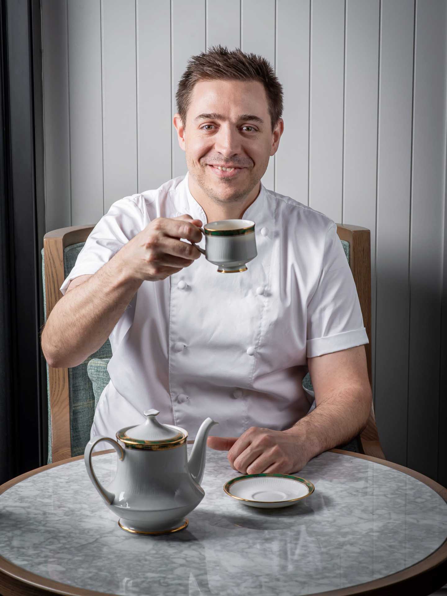 Where The Dorset's exec chef Ryan Lister eats | British chef Ryan Lister drinks a cup of tea Where The Dorset's exec chef Ryan Lister eats | British chef Ryan Lister drinks a cup of tea